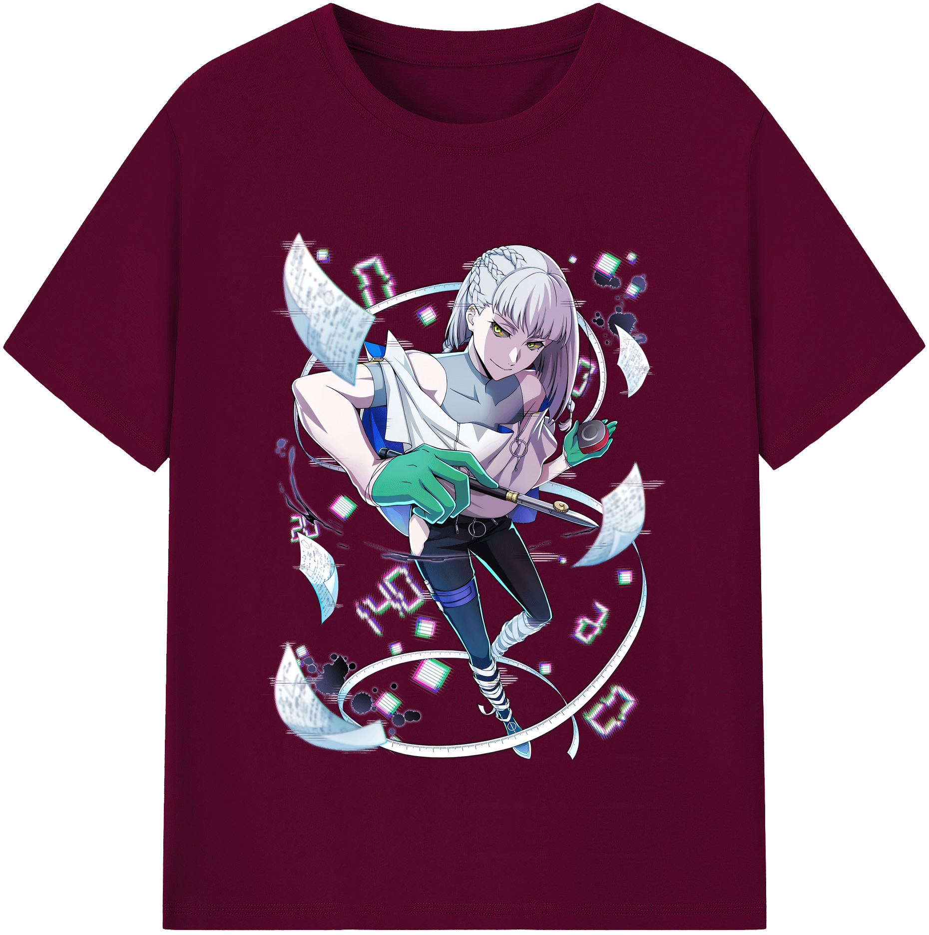 （画像用） 文豪ストレイドッグス Bungo Stray Dogs レディースカジュアルプリントTシャツ（綿100％）